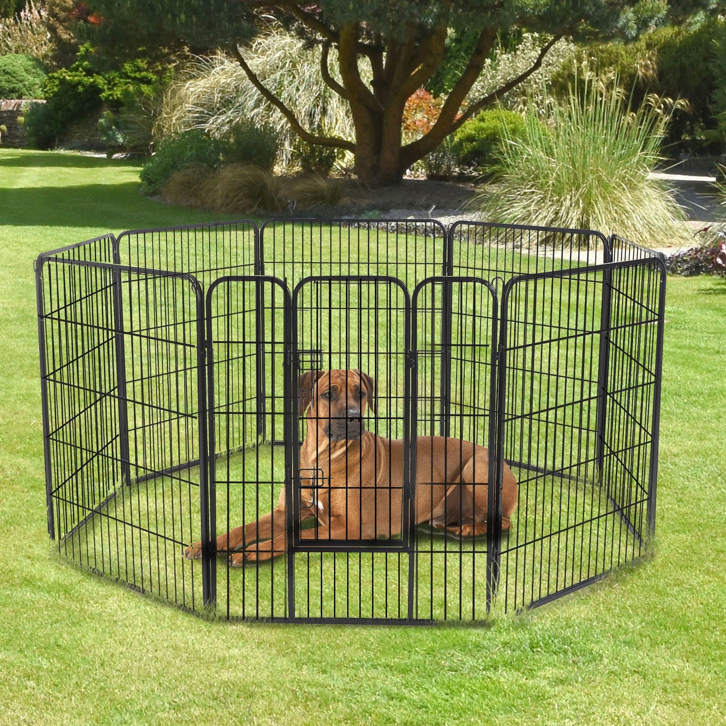 PawHut 8-Panel Pet Playpen