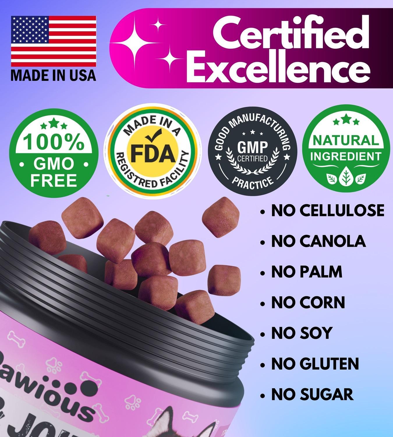 Dog Multivitamin Chewable with Glucosamine 16 in 1 Dog Vitamins and