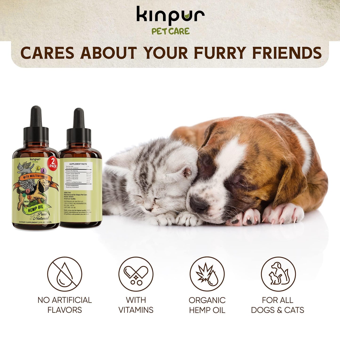 Hemp Oil for Dogs and Cats Pet Hemp Oil Cat and Dog Calming