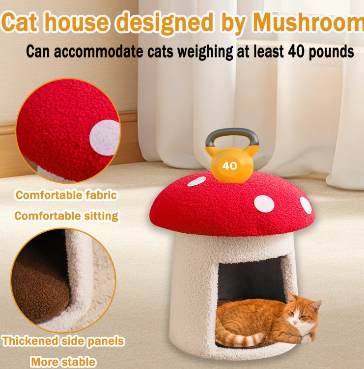 Extra Large Mushroom Cat Bed
