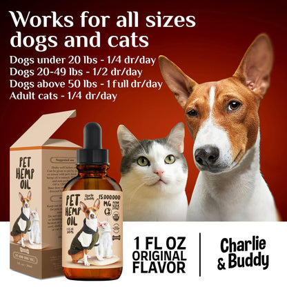 Hemp Oil for Dogs & Cats