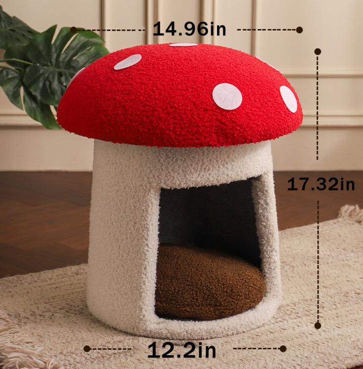 Extra Large Mushroom Cat Bed