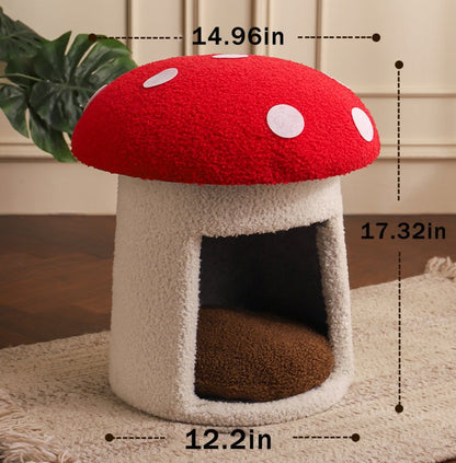 Extra Large Mushroom Cat Bed