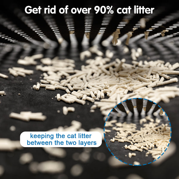 Double-Layer Cat Litter Mat