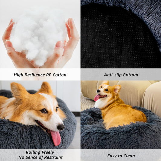 Anti-Anxiety Fluffy Pet Bed
