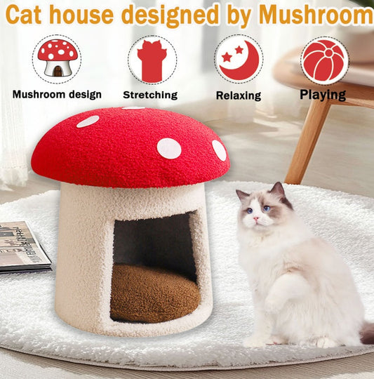 Extra Large Mushroom Cat Bed